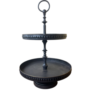 Bandeja andares farmhouse preta